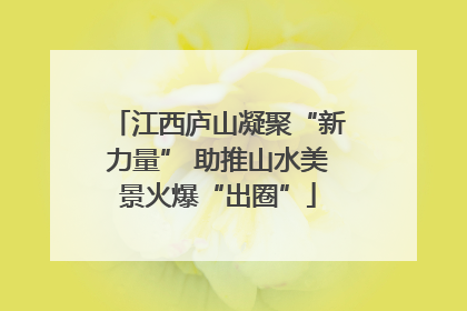 江西庐山凝聚“新力量” 助推山水美景火爆“出圈”