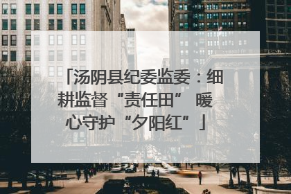 汤阴县纪委监委：细耕监督“责任田” 暖心守护“夕阳红”