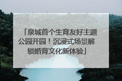 泉城首个生育友好主题公园开园！沉浸式场景解锁婚育文化新体验
