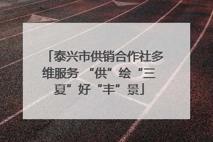 泰兴市供销合作社多维服务 “供”绘“三夏”好“丰”景