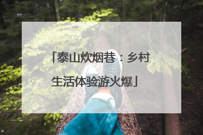 泰山炊烟巷：乡村生活体验游火爆