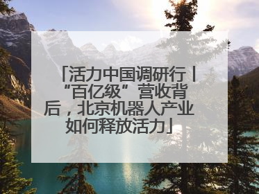 活力中国调研行丨 “百亿级”营收背后，北京机器人产业如何释放活力