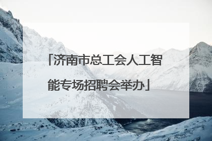 济南市总工会人工智能专场招聘会举办