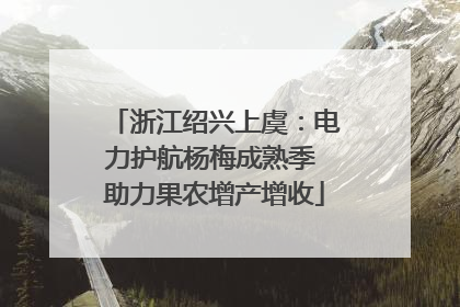 浙江绍兴上虞：电力护航杨梅成熟季 助力果农增产增收