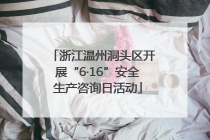浙江温州洞头区开展“6·16”安全生产咨询日活动