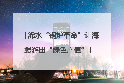 浠水“锅炉革命”让海鳗游出“绿色产值”