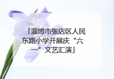 淄博市张店区人民东路小学开展庆“六一”文艺汇演