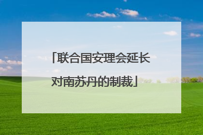 联合国安理会延长对南苏丹的制裁