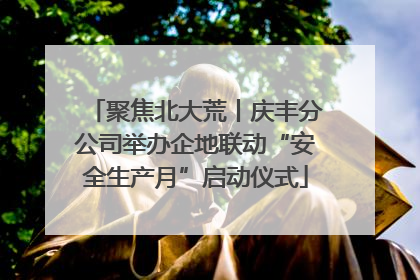 聚焦北大荒丨庆丰分公司举办企地联动“安全生产月”启动仪式