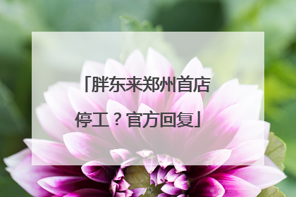 胖东来郑州首店停工？官方回复