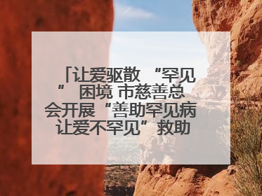让爱驱散 “罕见” 困境 市慈善总会开展“善助罕见病 让爱不罕见”救助慰问活动