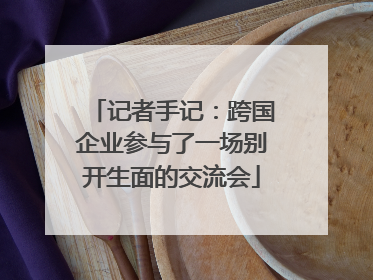 记者手记：跨国企业参与了一场别开生面的交流会