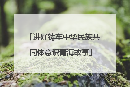 讲好铸牢中华民族共同体意识青海故事