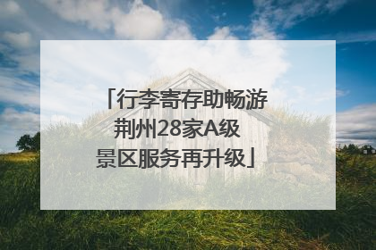 行李寄存助畅游 荆州28家A级景区服务再升级