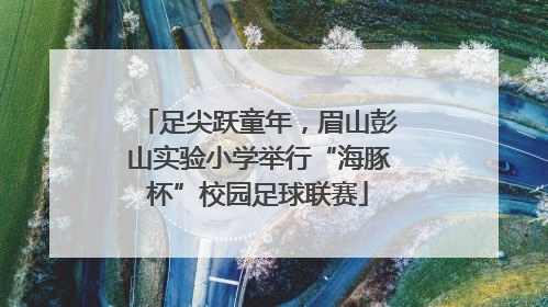 足尖跃童年，眉山彭山实验小学举行“海豚杯”校园足球联赛