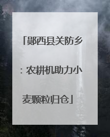 郧西县关防乡：农耕机助力小麦颗粒归仓