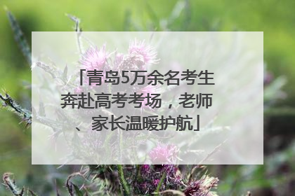 青岛5万余名考生奔赴高考考场，老师、家长温暖护航