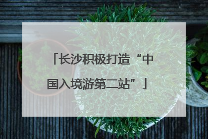 长沙积极打造“中国入境游第二站”