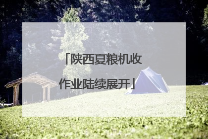 陕西夏粮机收作业陆续展开