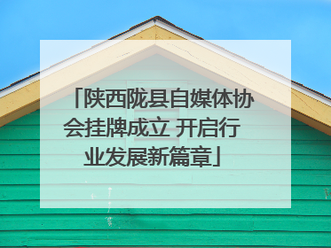 陕西陇县自媒体协会挂牌成立 开启行业发展新篇章