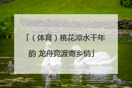 （体育）桃花潭水千年韵 龙舟竞渡寄乡情