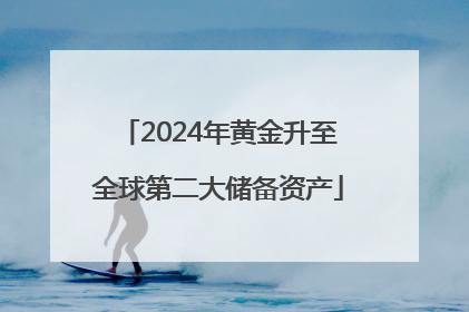 2024年黄金升至全球第二大储备资产