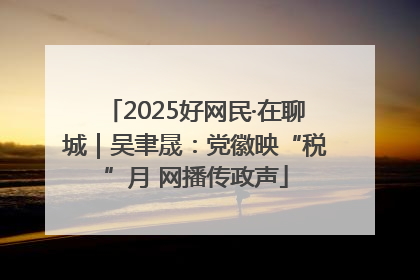 2025好网民·在聊城｜吴聿晟：党徽映“税”月 网播传政声