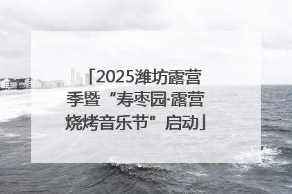 2025潍坊露营季暨“寿枣园·露营烧烤音乐节”启动
