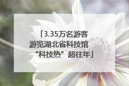 3.35万名游客游览湖北省科技馆 “科技热”超往年