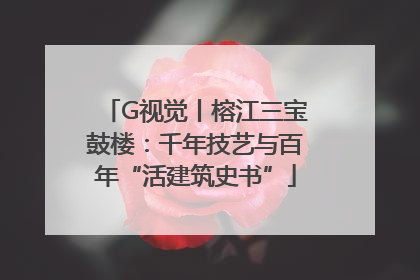 G视觉丨榕江三宝鼓楼：千年技艺与百年“活建筑史书”